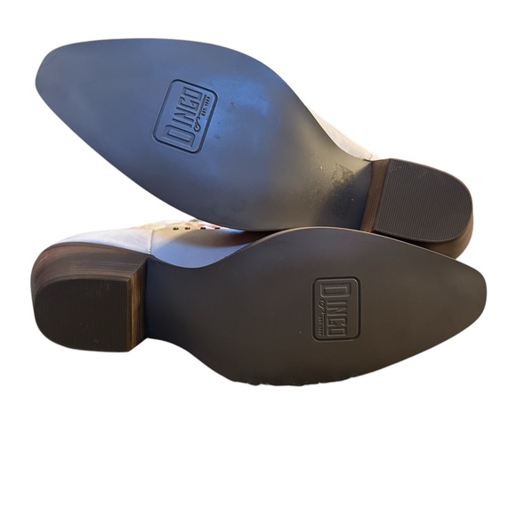 Dingo Size 11 M White Poppy Floral Embroidery Studded Women’s Cowboy Boots - Picture 9 of 16